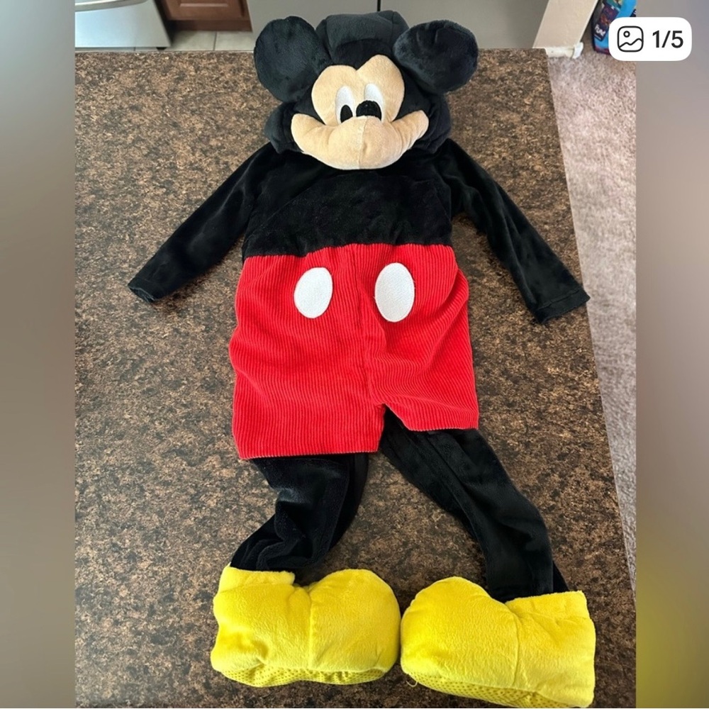 Disney Mickey Mouse Kids Costume - Black, Red, Yellow